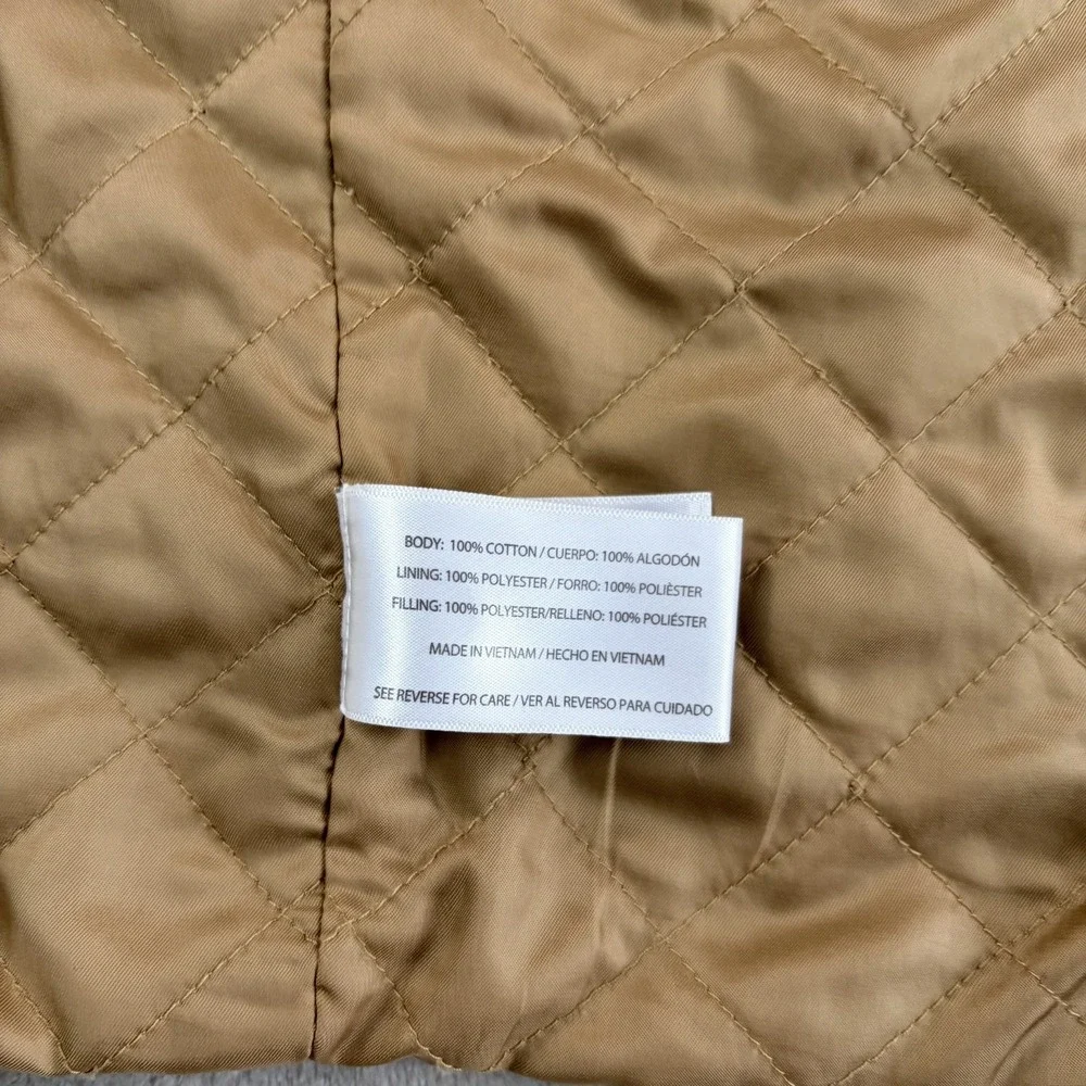 Orvis Quilt Lined Field Corduroy Collar Barn Chore Jacket in Beige Men 2XL Hunt
